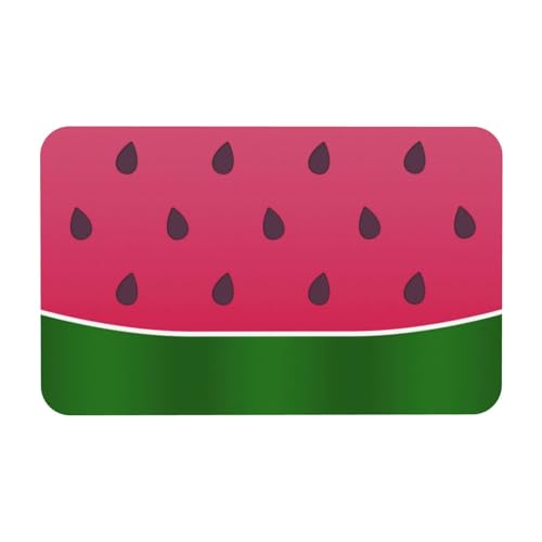 YWSOTRE Wassermelone Obst Sommer,Bodenmatte Kieselgurmatte saugfähig rutschfest Badvorleger 50x80cm YWSOTRE Wassermelone Obst Sommer,Bodenmatte Kieselgurmatte saugfähig rutschfest Badvorleger 50x80cm von YWSOTRE