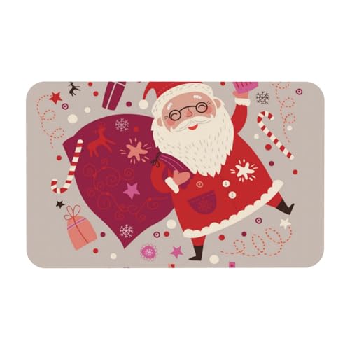 YWSOTRE Weihnachtsmann,Bodenmatte Kieselgurmatte saugfähig rutschfest Badvorleger 50x80cm YWSOTRE Weihnachtsmann,Bodenmatte Kieselgurmatte saugfähig rutschfest Badvorleger 50x80cm von YWSOTRE