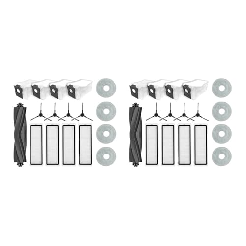 YWXCBNCI 2 Set Kompatibel Mit Bot L10s Plus Ersatzteile Zubehör Haupt Seite Pinsel Hepa-Filter Mopp Tuch Staub Tasche von YWXCBNCI