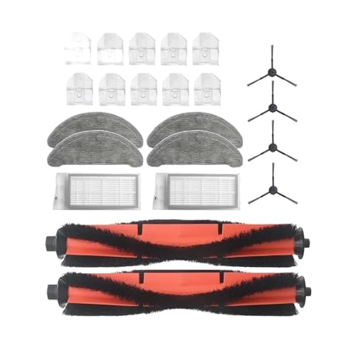 YWXCBNCI 22 STÜCKE Roller Hauptseitenbürste HEPA-Filter Mopptücher Lumpen Staubbeutel Kompatibel Mit Xiaomi Roidmi EVE Plus Roboterstaubsauger Ersatzteile von YWXCBNCI