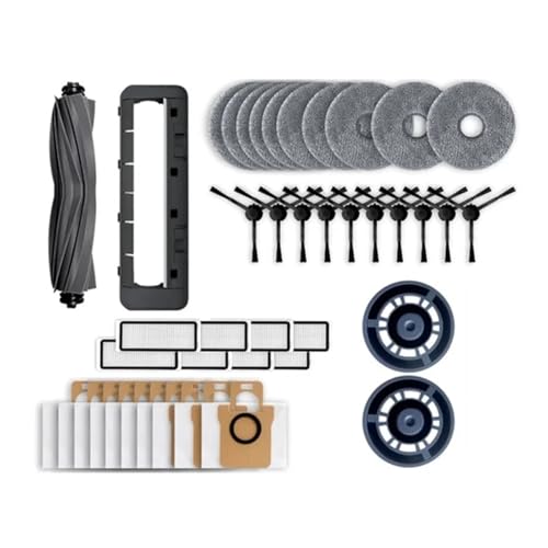 YWXCBNCI 42 STÜCKE Kompatibel Mit Bot L20 Ultra / X20 Pro Roboterstaubsauger-Ersatzteilsatz Hauptseitenbürste Hepa-Filter Mopp Staubbeutel von YWXCBNCI