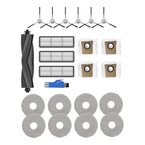 YWXCBNCI Hauptseitenbürste HEPA-Filter Staubbeutel Wischpads Kompatibel mit L10S Ultra, L10 Ultra Roboter-Staubsaugerzubehör von YWXCBNCI