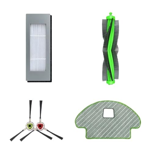 YWXCBNCI Kompatibel mit Combo 111/113/R113840 Hauptseitenbürste Hepa-Filter Mopptücher Roboter-Staubsauger-Teilezubehör von YWXCBNCI