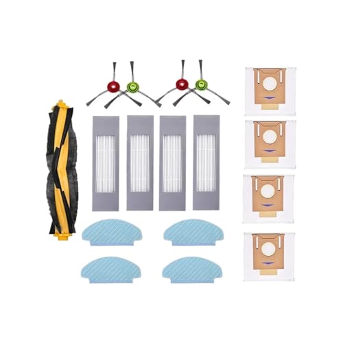 YWXCBNCI Kompatibel mit DEEBOT N10 N10 PLUS Roboter-Staubsauger, Hauptseitenbürste, Hepa-Filter, Wischtuch, Staubbeutel von YWXCBNCI