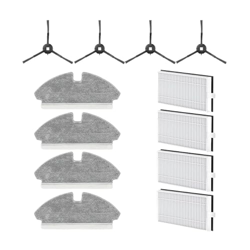 YWXCBNCI Kompatibel mit Mova M1/Trouver M1 Staubsauger-Ersatzteile, Seitenbürste, Hepa-Filter, Wischtuch, Zubehör von YWXCBNCI