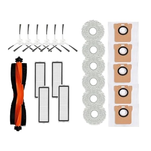 YWXCBNCI Zubehör Kompatibel Mit Xiaomi Roboter Staubsauger X20 + / X20 Plus Teile Haupt Seite Bürste Hepa-Filter Wischtuch Staub Beutel Ersatz von YWXCBNCI