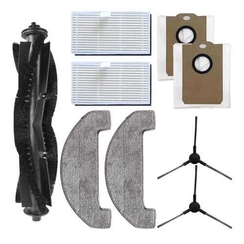 YWXCBNCI Zubehör Reinigungskomponenten Weiß Kompatibel mit MONSGA MS1 MAX Hauptseitenbürste Konstante Reinigung Staubbeutel Einfache Installation(A) von YWXCBNCI