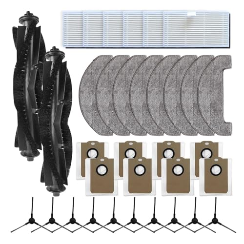 YWXCBNCI Zubehör Reinigungskomponenten Weiß Kompatibel mit MONSGA MS1 MAX Hauptseitenbürste Konstante Reinigung Staubbeutel Einfache Installation(C) von YWXCBNCI