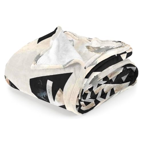 YWZDS Azteken-Überwurfdecke, Boho-geometrisches Muster, Südwest-Decken, flauschiges Geschenk für Sofa, Couch, Schlafzimmer (101,6 x 76,2 cm) von YWZDS