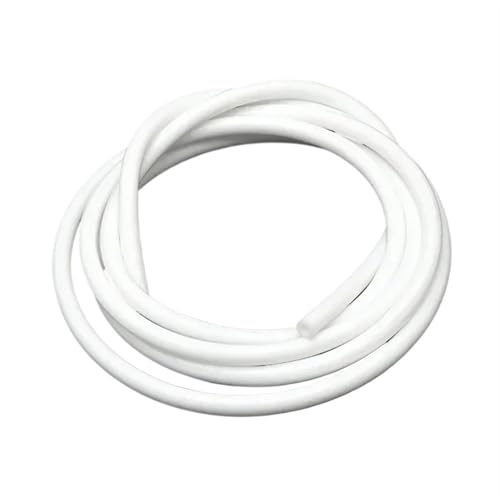 Gummischlauch 1 Meter ID 1 2 3 4 5 6 7 8 9 10 mm Silikonschlauch Flexibler Gummischlauch Softdrinkrohr Wasseranschluss(White,ID 6mm OD 8mm) von YXADGML