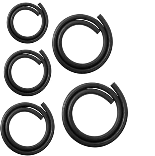 Gummischlauch 1M Doppelschicht-Harz-Ölrohr, Kraftstoffschlauch, ölbeständiger Drahtklemmschlauch, Benzinschlauch, Dieselpipeline, schwarzer Kern, 6–14 mm(OD 20xID14mm) von YXADGML