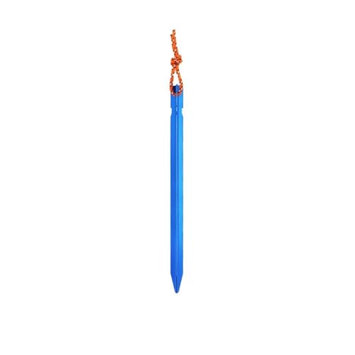 Heringe Zelt 10 Stück 18 cm Aluminiumlegierung Yard Canopy Heringe Gartenpfähle Bodennagel Heavy Duty Hängematte Campingzubehör(Blue) von YXADGML
