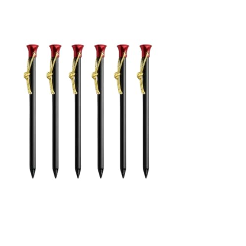 Heringe Zelt 15,5 cm/20 cm Outdoor Ultraleichte Aluminium Legierung Stakes Camping Carbon Faser Guy Linie Baldachin Seil Nägel Zelt Zubehör(AL-Short) von YXADGML