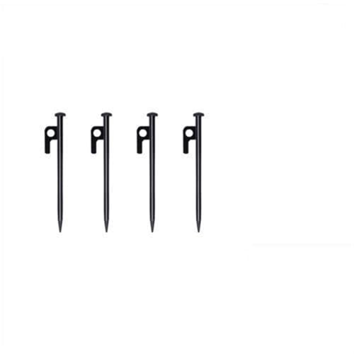 Heringe Zelt 20/25/30/40 cm Zeltheringe Nägel Camping Zubehör Wohnmobil Wandern Outdoor Aluminium Strand Schwarz Lange Baldachin Bodennagel(Black30cm) von YXADGML