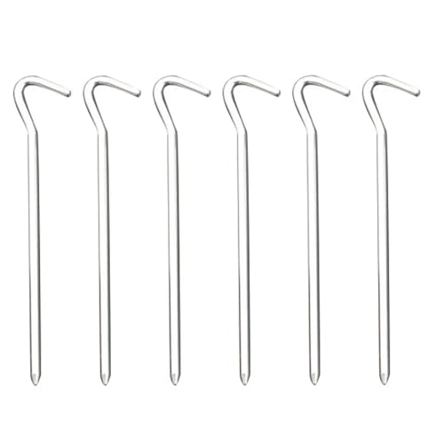 Heringe Zelt 6 Stück Nagelnägel for Baldachin, Strand, Zelt, Camping, schweres Zubehör, Nägel for den Außenbereich von YXADGML