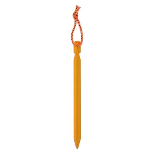 Heringe Zelt 6Pcs 23cm Aluminium Legierung Yard Baldachin Zelt Heringe Garten Stakes Boden Nagel Heavy Duty Mit Reflektierende Schnur Hängematte Camping(Gold 6Pc) von YXADGML