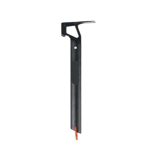 Heringe Zelt Camping Hammer Edelstahl Kupfer Outdoor Zelt Hering Pfahl Mallet Mit Pfahl Puller Nagel Heber for Bergsteigen Wandern(001-Black Hammer) von YXADGML