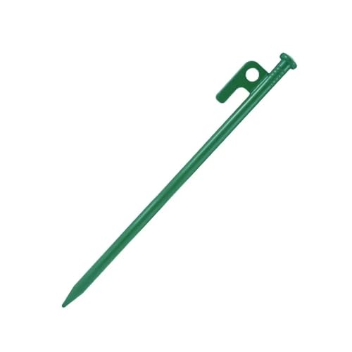Heringe Zelt Camping Zelt Farbige Bodennägel Pfähle Baldachin Zeltheringe Edelstahl Garten Bodennagel Hängematte Trampolin Zubehör(30cm Green) von YXADGML