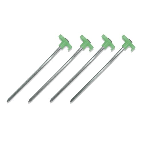 Heringe Zelt Leuchtende Zeltheringe, Tarp-Zubehör, 20 cm, Fluoreszierende Planenheringe, Outdoor-Camping-Ausrüstung, Baldachin, Bodennägel, Camp-Zubehör(20cm 4 pcs) von YXADGML