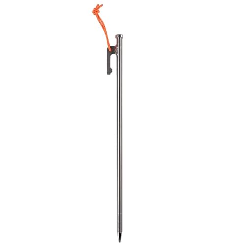 Heringe Zelt Outdoor-Titan-Bodennägel, Titanlegierungs-Bodennägel, Lange Baldachin-Zelte, Zubehör, tragbares Camping-Werkzeug(Pier Head 30cm) von YXADGML
