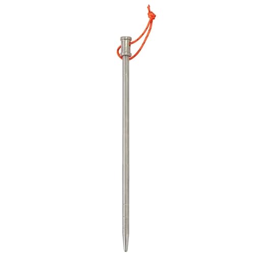 Heringe Zelt Outdoor-Titan-Bodennägel, Titanlegierungs-Bodennägel, Lange Baldachin-Zelte, Zubehör, tragbares Camping-Werkzeug(Round Head 25cm) von YXADGML