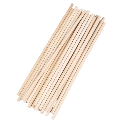 Holzstäbchen Zum Basteln 20-50 stücke 30cm Runde Holz Sticks DIY Handgemachte Handwerk Machen Gebäude Modell(8x300mm-20pcs) von YXADGML
