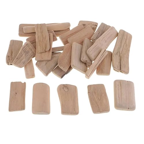Holzstäbchen Zum Basteln 250g Treibholz Handwerk Stücke Holz Scheibe DIY Handwerk Vase Füllstoff Dekor von YXADGML