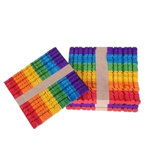 Holzstäbchen Zum Basteln 50 Teile/los Holz Handwerk Popsicle Sticks DIY Handwerk Werkzeuge Liefert DIY(E 11.5 * 1CM) von YXADGML