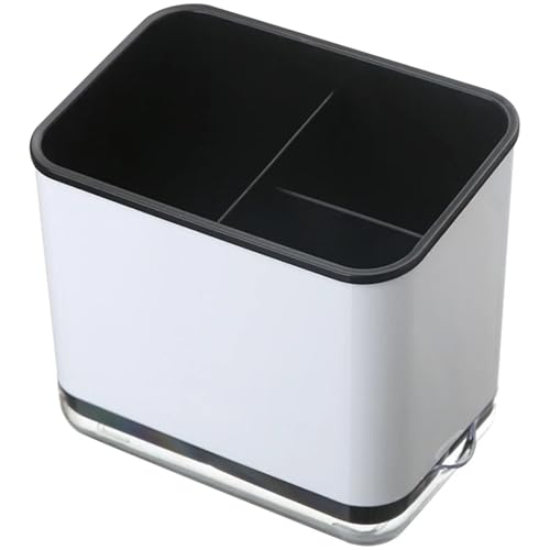 YXADGML Besteck Organizer Doppelschichtiges, abnehmbares, multifunktionales Aufbewahrungsregal for Löffel und Gabel, Besteck-Abtropfgestell, Organizer for Küchenutensilien(Black) von YXADGML