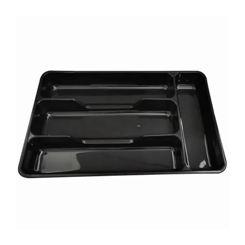 YXADGML Besteck Organizer Schubladenablage Löffel Gabeln Besteck Trennung Finishing Rack Aufbewahrungsbox Tragbarer Besteckbehälter(Black) von YXADGML