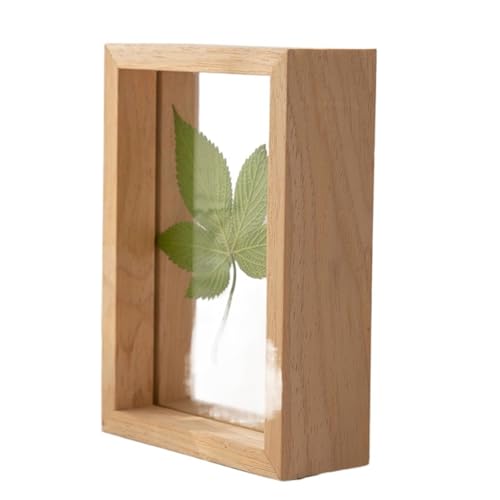 YXADGML Bilderrahmen Zum Befüllen Transparenter Massivholz-Präsentationsrahmen, doppelseitiger Glas-Musterrahmen, Bilderrahmen, Schattenbox-Rahmen, Fotorahmen(Color06,21x29.7cm A4) von YXADGML