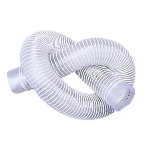 YXADGML Lüftungsschlauch 1 Meter Innendurchmesser 30/40/50/60/70 mm Weiß Transparent PVC-Rohr Staubabsaugung Vakuum Rauchabzugsschlauch Auspuffrohr Luftschlauch(Inner Diameter 30mm) von YXADGML
