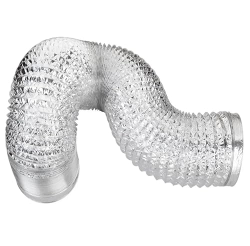 YXADGML Lüftungsschlauch Schlauch Trockner Entlüftungskanal Kanalisierung Flexible Luftbelüftung Auspuff Aluminium Heizung Fan Flex Zoll Klemme Isolierte Ellenbogen Klimaanlage(Dia.150mm,Length 6M) von YXADGML