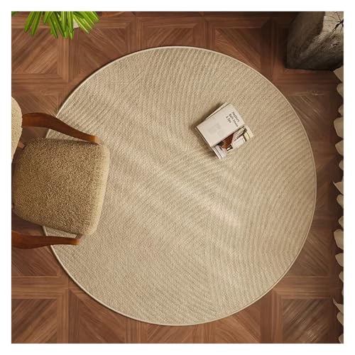 YXADGML Webteppich Schlafzimmerteppiche, Raumdekoration, Wohnzimmerteppiche, runde Sofakissen, Arbeitszimmer, rutschfeste Stuhlmatten(100x100cm,Style D) von YXADGML