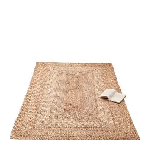 YXADGML Webteppich Wohnzimmerteppich Reine handgewebte, verschleißfeste Eingangsmatte Doppelseitiger Schlafzimmerteppich(140x200cm,Style1) von YXADGML