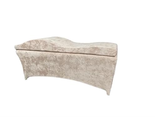 YXADGML Wimpern Bettmatratze Massagematratze und -bezug Wave Memory Foam-Bett Salonmatratze Spa Curved Beauty Bed(Ice-Brown Set) von YXADGML