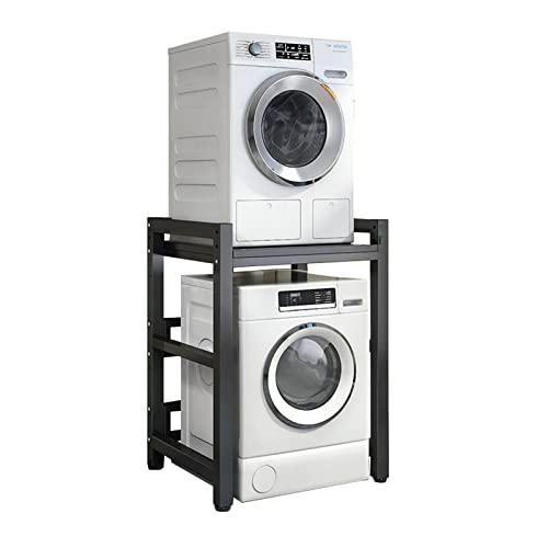 Verstellbares Stapel-Set – 400 kg Kapazität – über Waschmaschinen-Aufbewahrungseinheit – Frontlader-Waschmaschine und Trockner tragbares Gestell von YXBDD