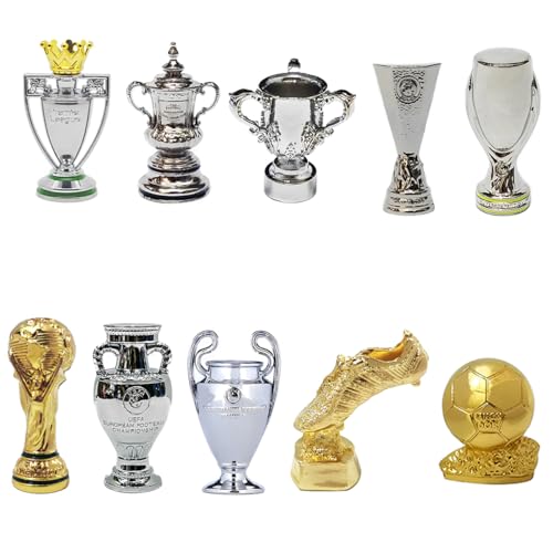 YXFHYMM Mini Fußball Meisterschafts Trophäen Set Metall Modell Simulation Fußballliga Trophäe Modelle Fan Sammlung Sport Erinnerungsstücke Schreibtisch Ornamente Kreative Geschenke,A,10pc YXFHYMM Mini Fußball Meisterschafts Trophäen Set Metall Modell Simulation Fußballliga Trophäe Modelle Fan Sammlung Sport Erinnerungsstücke Schreibtisch Ornamente Kreative Geschenke,A,10pc von YXFHYMM