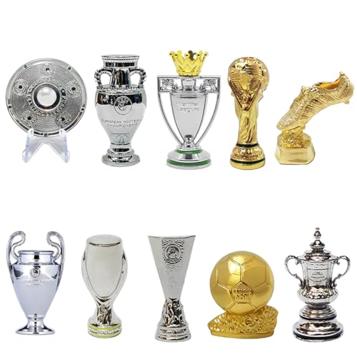 YXFHYMM Mini Fußball Meisterschafts Trophäen Set Metall Modell Simulation Fußballliga Trophäe Modelle Fan Sammlung Sport Erinnerungsstücke Schreibtisch Ornamente Kreative Geschenke,B,10pc YXFHYMM Mini Fußball Meisterschafts Trophäen Set Metall Modell Simulation Fußballliga Trophäe Modelle Fan Sammlung Sport Erinnerungsstücke Schreibtisch Ornamente Kreative Geschenke,B,10pc von YXFHYMM