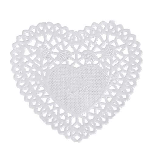 YXHH 100x 4 Weißes Liebes-Papier-Spitze-Deckchen-Deckchen FÜR Das Cardmaking-Scrapbooking YXHH 100x 4 Weißes Liebes-Papier-Spitze-Deckchen-Deckchen FÜR Das Cardmaking-Scrapbooking von YXHH