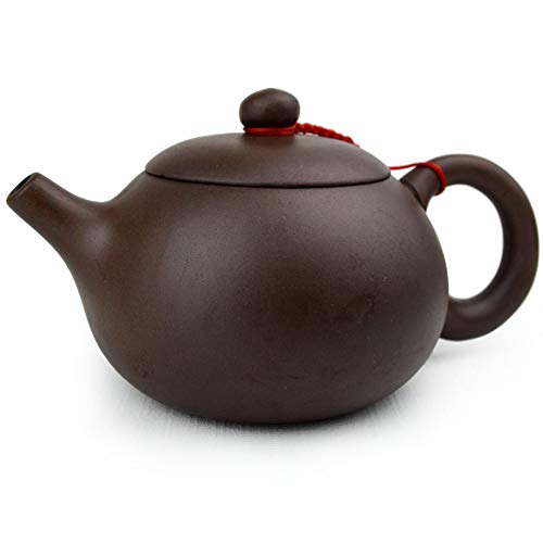 Teekanne Chinesische Gongfu cha Xishi Kanne, 210 ml, violette Tonkeramik, ZiNi für losen Tee (dunkelbraun) von YXHUPOT
