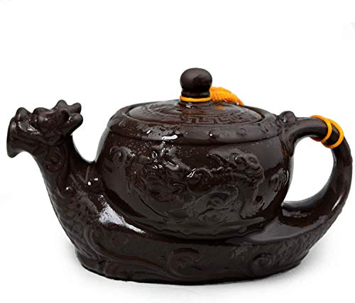 Chinesische Yixing Teekanne aus Ton, Drachen-Teekanne, Keramik, traditionelles Kung-Fu-Tee-Set von YXHUPOT