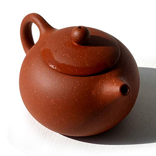 Teekanne, 200 ml, chinesischer Gongfu-Tee, Xishi Zini, Tontöpfe, Ballfilter für losen Tee (9-Loch-Filter, Drachen) von YXHUPOT