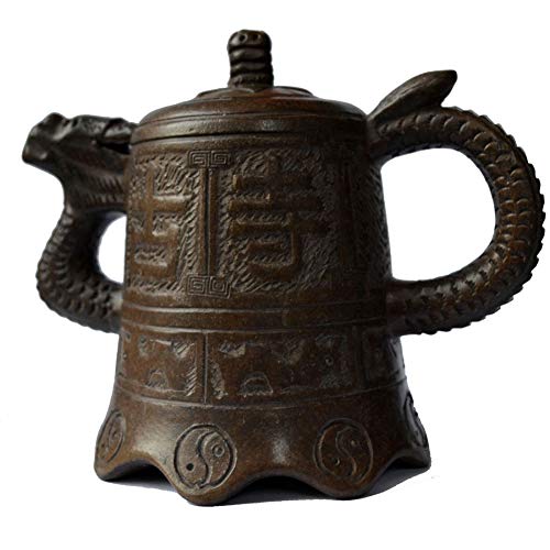 Teekanne 12oz/360ml Yixing Zisha Tee Töpfe Dragon Classic Tempel von YXHUPOT