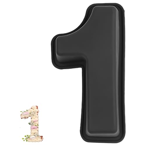 YXHZVON Kuchenform Zahlen Silikon Backform Zahl 1, Number Cake Backform, Groß 3D Zahlen Tortenform, Antihaftige DIY Motivbackformen für Kindergeburtstag, Hochzeit Jubiläum YXHZVON Kuchenform Zahlen Silikon Backform Zahl 1, Number Cake Backform, Groß 3D Zahlen Tortenform, Antihaftige DIY Motivbackformen für Kindergeburtstag, Hochzeit Jubiläum von YXHZVON