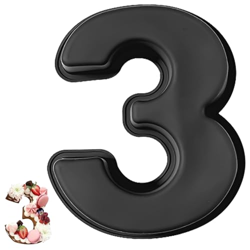 YXHZVON Kuchenform Zahlen Silikon Backform Zahl 3, Number Cake Backform, Groß 3D Zahlen Tortenform, Antihaftige DIY Motivbackformen für Kindergeburtstag, Hochzeit Jubiläum YXHZVON Kuchenform Zahlen Silikon Backform Zahl 3, Number Cake Backform, Groß 3D Zahlen Tortenform, Antihaftige DIY Motivbackformen für Kindergeburtstag, Hochzeit Jubiläum von YXHZVON