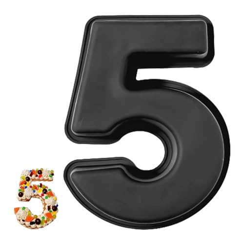 YXHZVON Kuchenform Zahlen Silikon Backform Zahl 5, Number Cake Backform, Groß 3D Zahlen Tortenform, Antihaftige DIY Motivbackformen für Kindergeburtstag, Hochzeit Jubiläum YXHZVON Kuchenform Zahlen Silikon Backform Zahl 5, Number Cake Backform, Groß 3D Zahlen Tortenform, Antihaftige DIY Motivbackformen für Kindergeburtstag, Hochzeit Jubiläum von YXHZVON