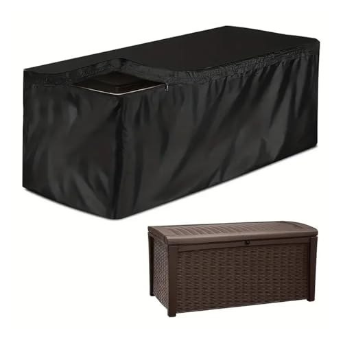 1 Stück Große Abdeckung For Terrassendeckboxen, For Aufbewahrungsboxen Im Freien – Wasserdicht Schützen Sie Ihre Gartenmöbel, For Gartenbox Abdeckung(123x62x55cm) von YXINAER