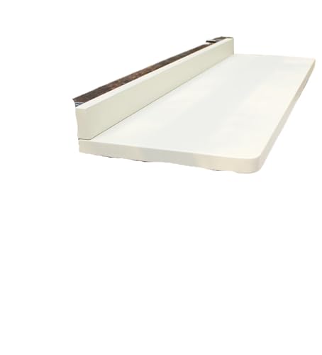 Aluminium Klapptisch Hängen auf Balkon Geländer Wasserdichte Outdoor Terrasse Möbel Garten Balkontisch Hängend(WHITE) von YXINAER