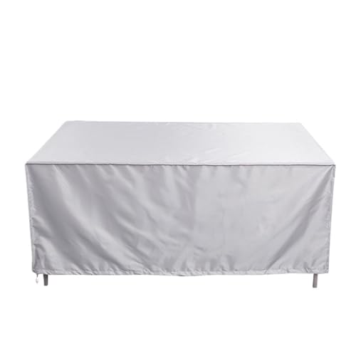 Deckbox-Abdeckung, Wasserdichte Abdeckung For Terrasse Und Außenbereich, Gartenmöbel-Abdeckungen, Regen- Schnee-Stuhlabdeckungen For Sofa, Tisch Stuhl, Staubdichte Gartenbox Abdeckung(Silver,80*120cm) von YXINAER
